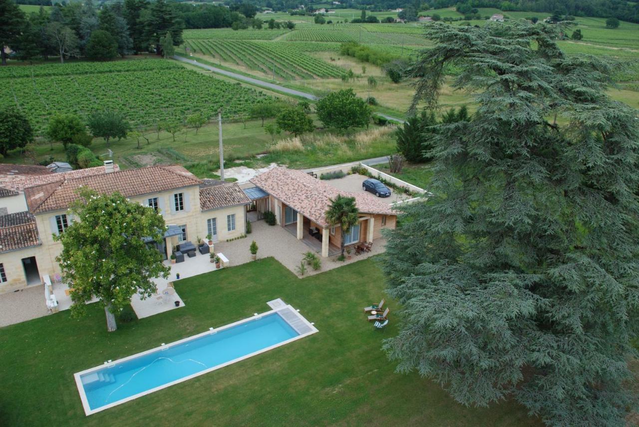 Bed and Breakfast Les Ambeles Saint-Magne-de-Castillon Exterior foto